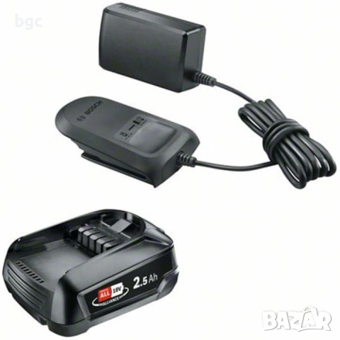 НОВИ 4A ЗАРЯДНО + 2,5 Ah БАТЕРИЯ BOSCH 18V 1600A02625 - 24 МЕСЕЦА  ГАРАНЦИЯ, снимка 2 - Друга електроника - 54391359