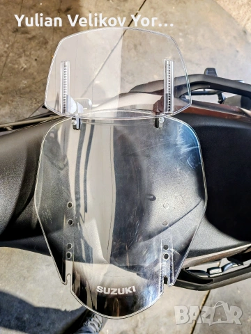 слюда за suzuki v-strom dl 650, dl 1000, надстройката е чисто нова , снимка 3 - Аксесоари и консумативи - 54316052