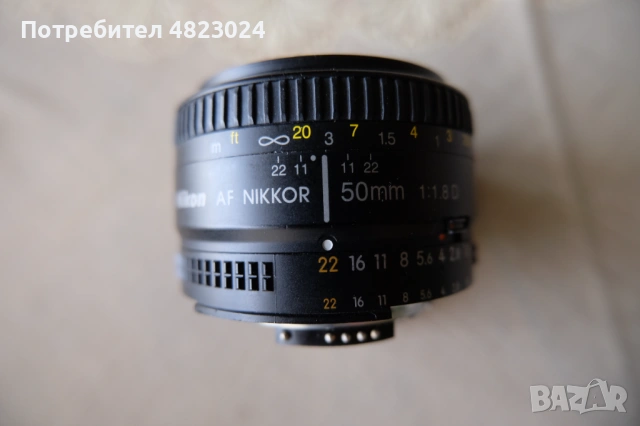 Nikon Nikkor 50mm f1.8 AF-D Lens. Nikon F Mount, снимка 4 - Обективи и филтри - 54514296