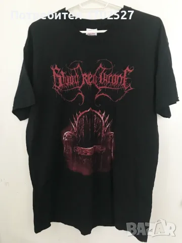 Тениска на Blood Red Throne размер L (vintage black t-shirt)