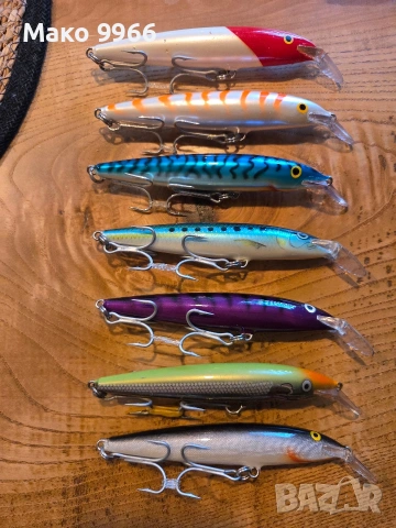 Воблери Rapala ,риболов тролинг,лодка, снимка 2 - Такъми - 54980449