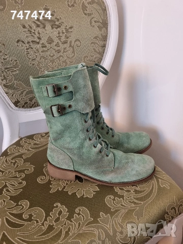 Естествен велур, 40 номер. Кубинки/боти, снимка 11 - Дамски боти - 54099767