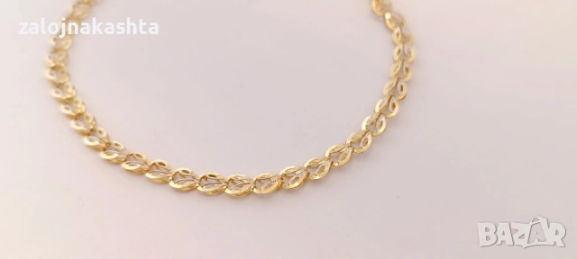 Нова-Златна гривна-2,30гр/14кр, снимка 2 - Гривни - 55144695