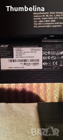 Acer 196HQL монитор, снимка 3 - Монитори - 55069809