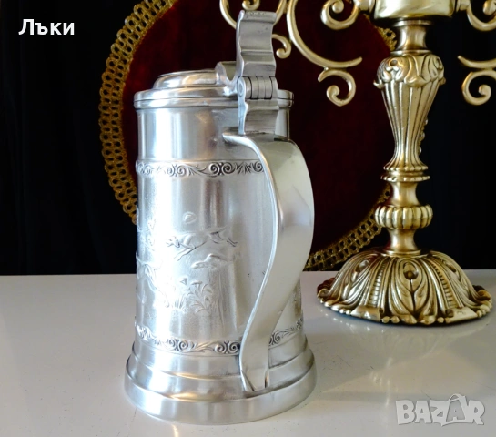 Калаена халба 1 кг.,лов на Глиган с кучета. , снимка 10 - Антикварни и старинни предмети - 54271584