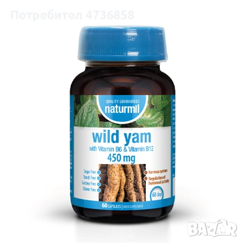 Див Ям 450 mg (Wild Yam), 60 капсули 