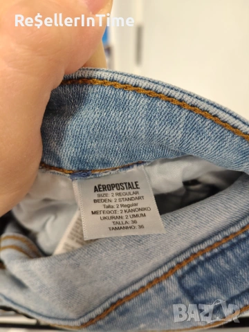 Дамски дънки Aeropostale,  с бродерии, снимка 6 - Дънки - 47123683