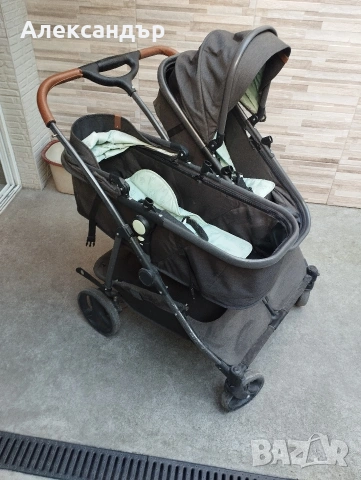 продавам количка за близнаци chipolino duo, снимка 4 - Детски колички - 54989668