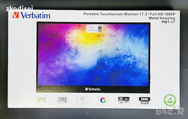 LED монитор VERBATIM PMY -17-49593 17,3 Инча