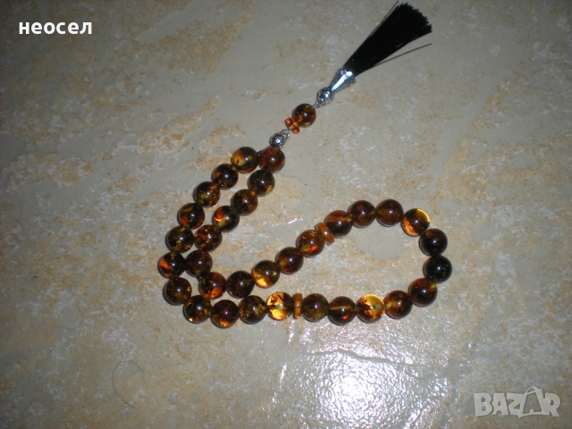 Кехлибарена броеница от балтийски кехлибар, снимка 8 - Други - 49611052