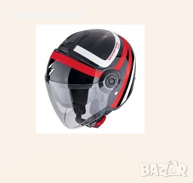 Скутер мото каска Scorpion Exo-City II RIVA Red/Blak/White,вградени очила 258.17 лв. / 132 €