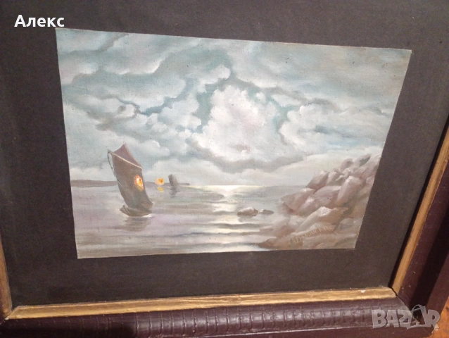 Стара маслена картина на проф.Наум.Долински