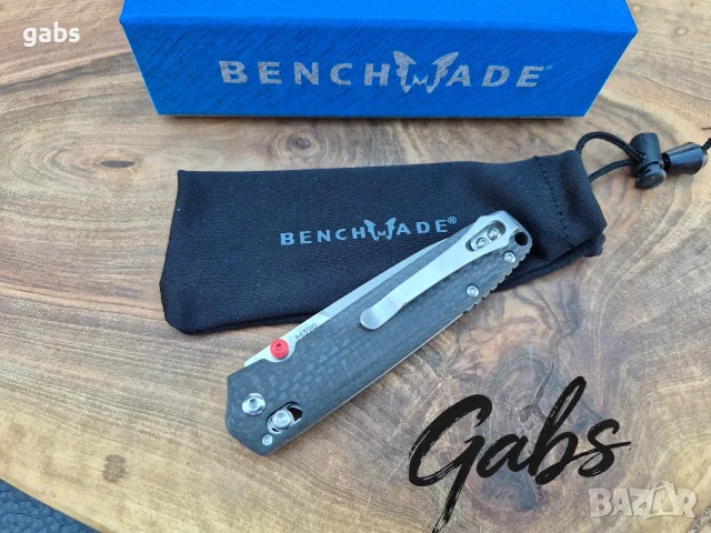 Сгъваем нож Benchmade VALET 485-1, M390.,карбон, снимка 13 - Ножове - 55575069
