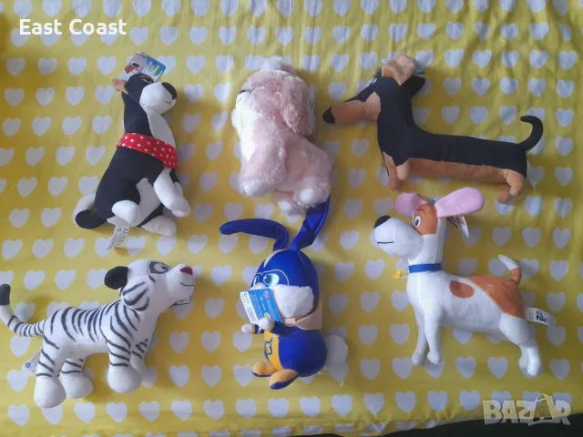 Лот от шест нови плюшки Secret Life Of Pets 2