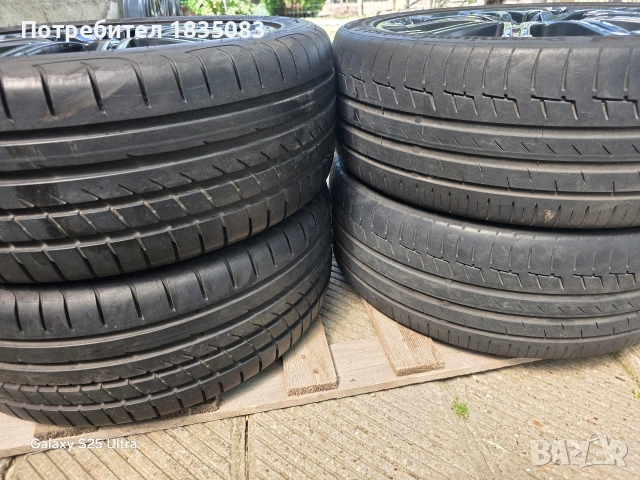 Лети джанти 18ки 5х114.3 Nissan + летни гуми 225/45/18, снимка 11 - Гуми и джанти - 54584318