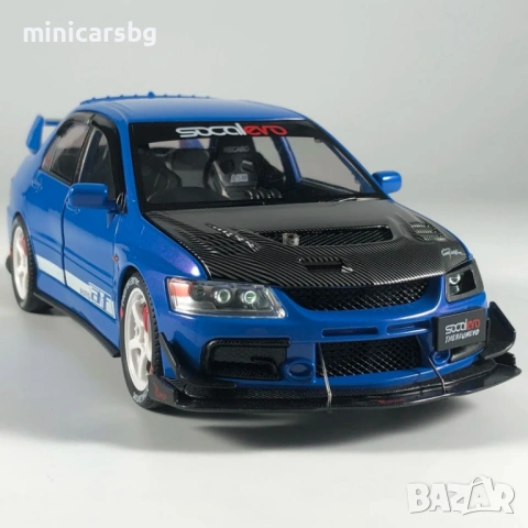 Метални колички: Mitsubishi Lancer Evolution IX CT9A Evo 9, снимка 7 - Колекции - 54260096