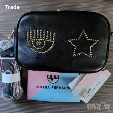 Оригинална чанта за рамо и кросбоди Chiara Ferragni Намалена цена -49%, снимка 2 - Чанти - 55566676