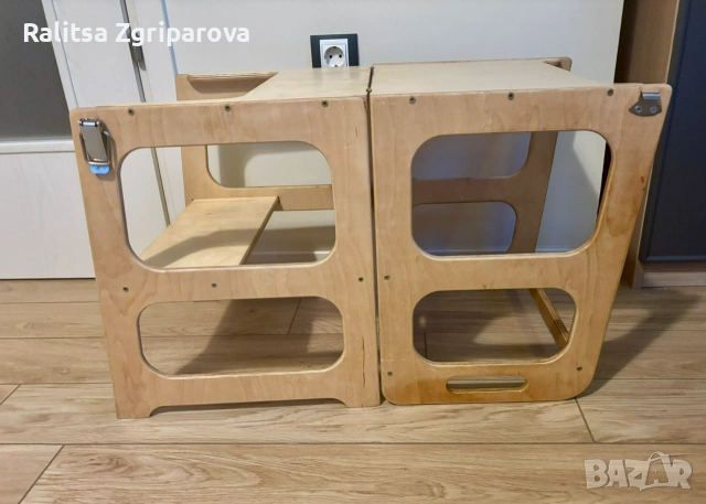 Продавам Монтесори кула 2в1, снимка 3 - Образователни игри - 55135185