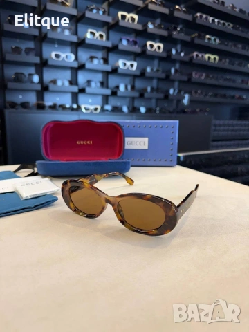 Очила + висок клас калъф + на марката кутия + сертификат + кърпичка Gucci miu miu 
