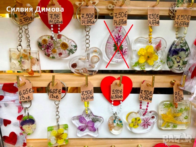 Ръчно изработени колиета, ключодържатели, висулки за подарък, снимка 2 - Ръчно изработени сувенири - 51296207