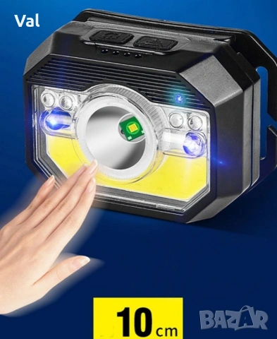 LED фенер за глава с 6 режима на работа, вградена батерия и USB зареждане - FL86, снимка 7 - Други инструменти - 54811235