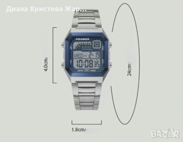 цифров часовник унисекс - електронен, снимка 2 - Водоустойчиви - 55195185