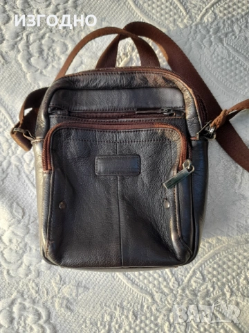 15€ МЪЖКА ЧАНТИЧКА ОТ ЕСТЕСТВЕНА КОЖА 