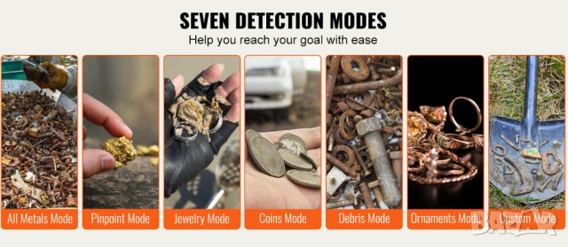 Металотърсач, Металдетектор, Метал детектор, водо златотърсач, тип Garrett, за злато, сребро, монети, снимка 7 - Нумизматика и бонистика - 53965498