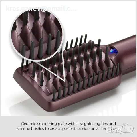 BaByliss Air Power Smooth AS6400U – сешоар четка за мокра коса, снимка 4 - Аксесоари за коса - 55317531
