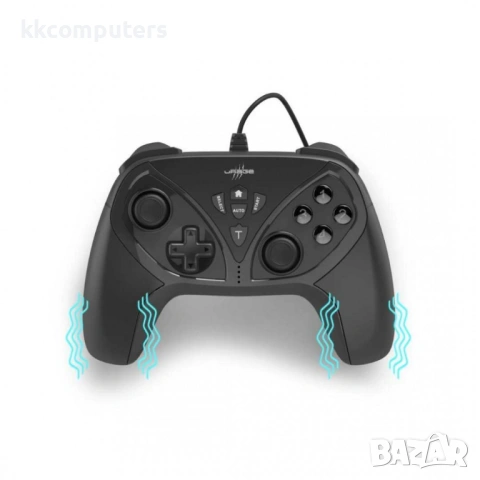 HAMA uRage Vendetta 210 - кабелен геймпад с 4 задни бутона, вибрация - черен, снимка 4 - Джойстици и геймпадове - 54055538