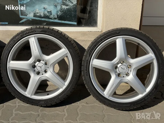 Оригинални 20" AMG Джанти Спорт Пакет за Mercedes W221 / C216 + Гуми Kumho DOT 24, снимка 5 - Гуми и джанти - 55536987