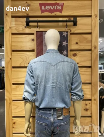 Дънкова риза Levi’s, снимка 10 - Ризи - 55600862