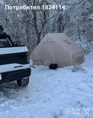 Надуваема палатка 3х2 метра - непромокаема, снимка 2 - Палатки - 54760341
