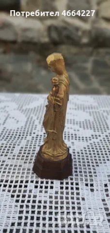 Красива статуетка Дева Мария с Младенеца, снимка 2 - Икони - 55553955