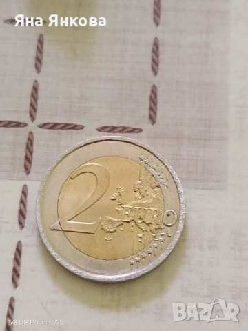 Френска монета 2 евро , снимка 2 - Нумизматика и бонистика - 54504130