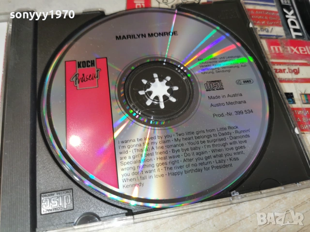 MARILYN MONROE CD ВНОС GERMANY 1906261259H2E7R, снимка 15 - CD дискове - 54968586