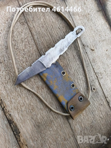 Нож ръчна изработка за врат, снимка 2 - Ножове - 54221622