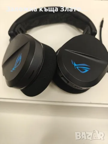 Пълноразмерни Bluetooth Гейминг слушалки Asus POG Pelta - Tri-mode с микрофон, черни като нови, снимка 5 - Bluetooth слушалки - 55534881