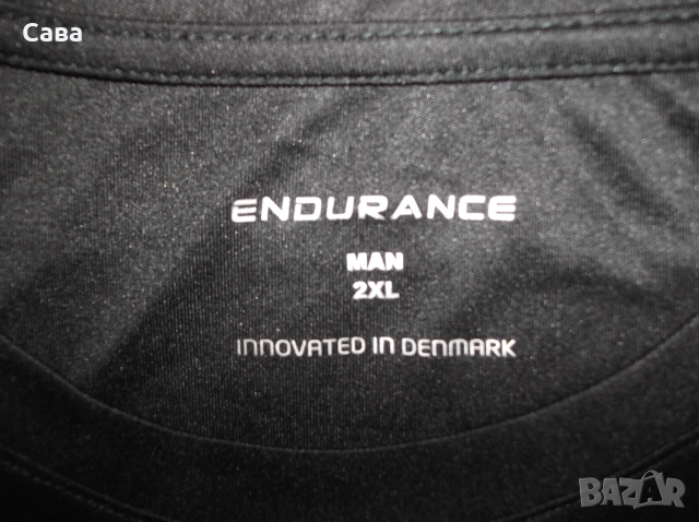Тениски ENDURANCE   мъжки,Л и ХЛ  /черна,електриковозелена,оранж/, снимка 11 - Спортни дрехи, екипи - 29387048