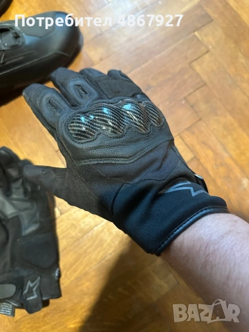 Ръкавици Alpinestars SMX-1 Drystar - Черни, размер L, снимка 4 - Аксесоари и консумативи - 55058831