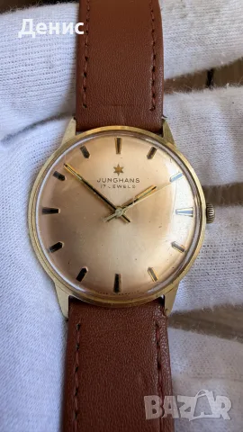 Junghans Vintage 14K (585) масивно злато • Cal. 620.50 • Юбилеен модел, снимка 4 - Мъжки - 55360133