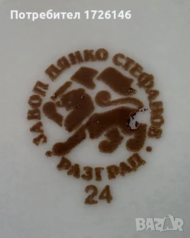 Порцеланова чиния на Дянко Стефанов , снимка 3 - Чинии - 54352302