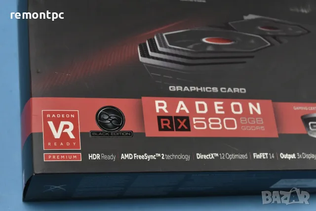 Видео карта 8 GB XFX Radeon RX 580 GTS 8GB XXX Edition в кутия, снимка 2 - Видеокарти - 55652567