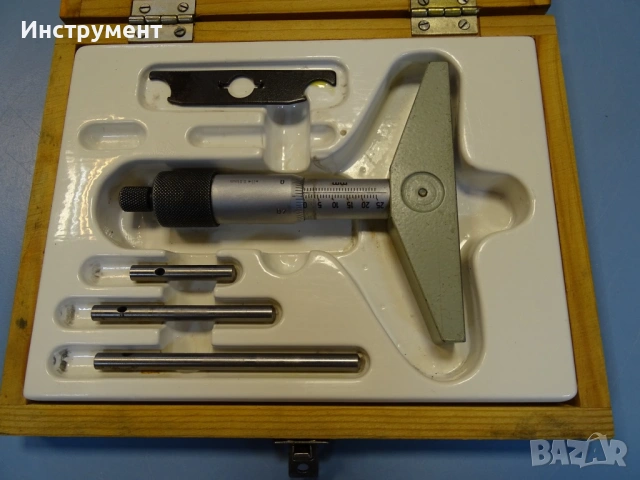 Микрометричен дълбокомер DDR Suhl Мicrometer Depth Gage 0-100mm