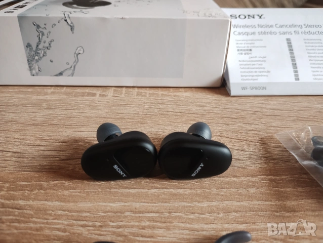 Слушалки Sony WF-SP800N, снимка 5 - Bluetooth слушалки - 54646883