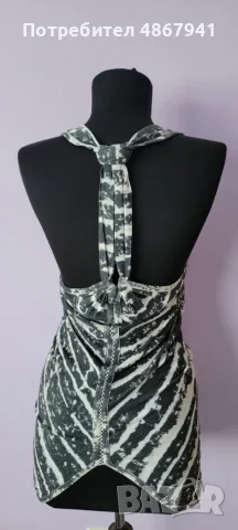 KAREN MILLEN интересен памучен потник, снимка 4 - Потници - 55422108