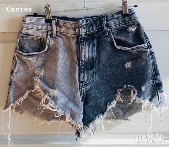 ЛОТ-Bershka,ZARA,CROPP,PULL&BEER-S/XS/L-Къси 6 бр.+1бр.дълги.Мин.покупка 2 бр.Всички 7 броя, за € 30, снимка 3 - Дънки - 52976545