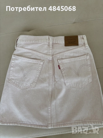 Levi’s светлорозова дънкова пола , снимка 2 - Поли - 55590722