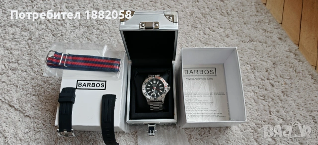 Часовник Barbos Marine Blue diver, снимка 13 - Мъжки - 54391872