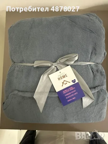 🧣 Дебело зимно одеяло с ръкави и качулка TOP QUALITY HOME SWEET, снимка 12 - Олекотени завивки и одеяла - 55598553